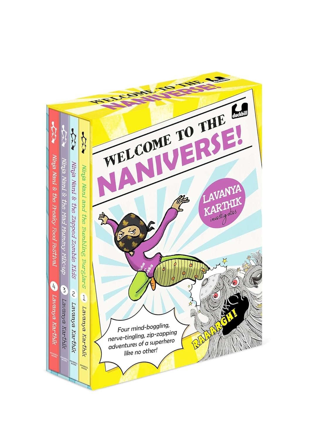 Welcome to the Naniverse! Four Mind-boggling, Nerve-tingling and Zip-zapping Adventures of a Superhero Like No Other!: Boxset With 4 Books