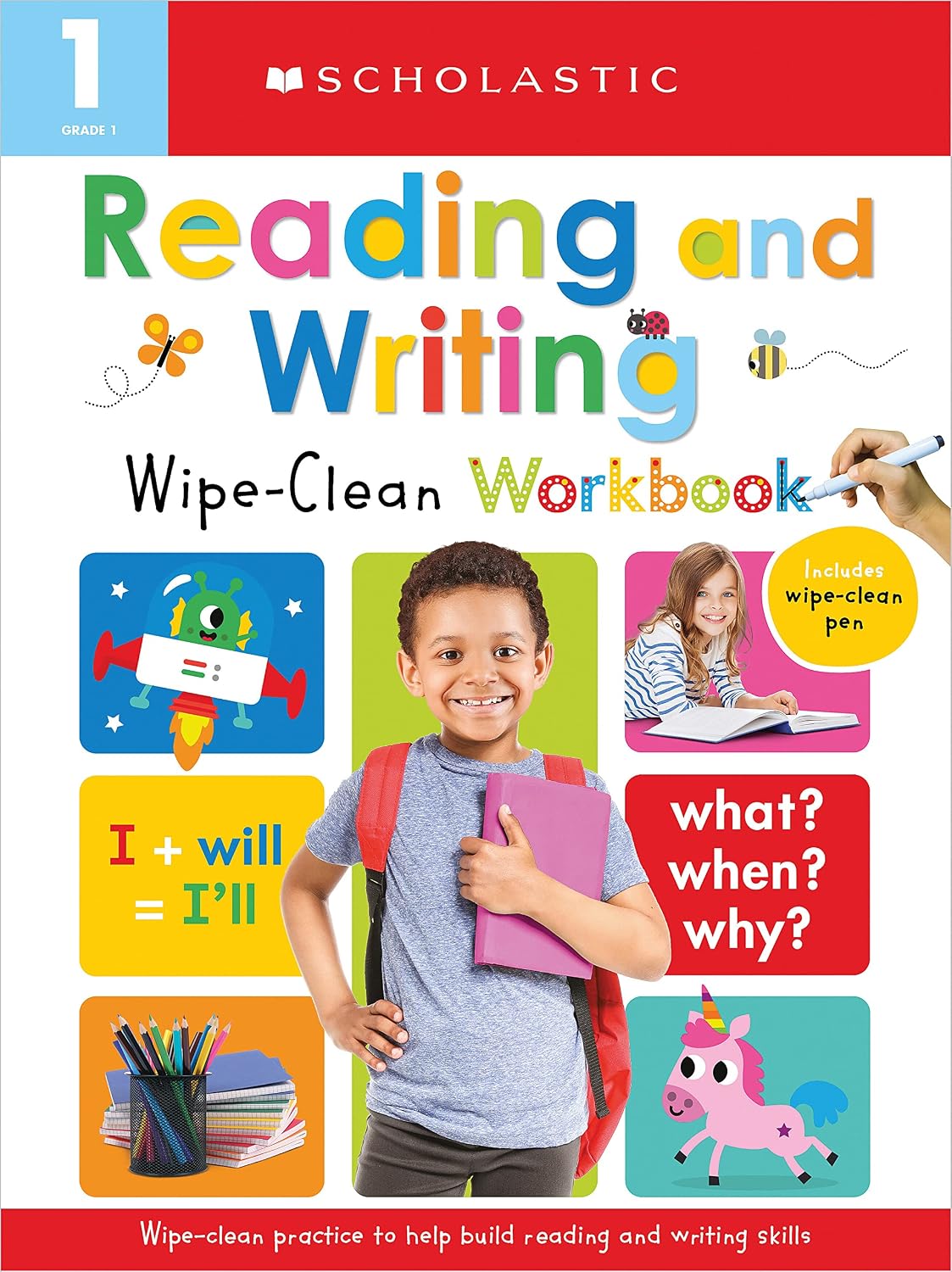 First Grade Reading/Writing Wipe Clean Workbook: Scholastic Early Learners