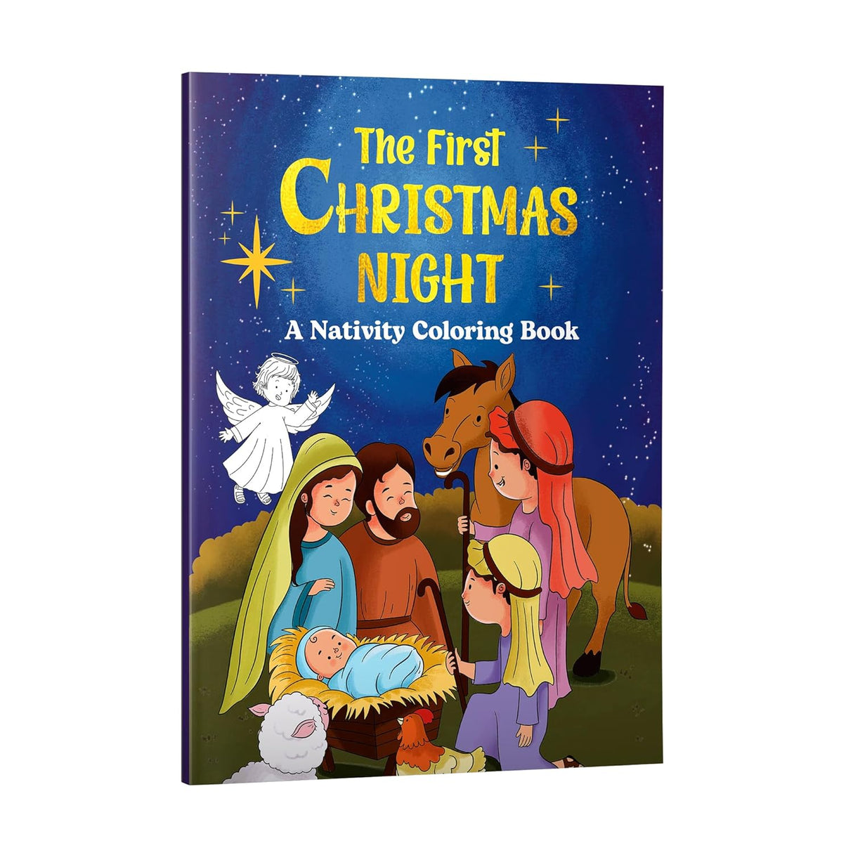 The First Christmas Night: a Nativity Coloring Book