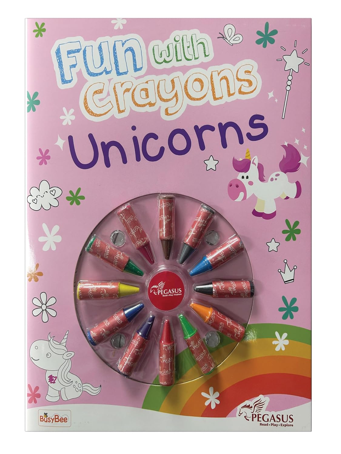 Fun with Crayons: Unicorn Coloring Book