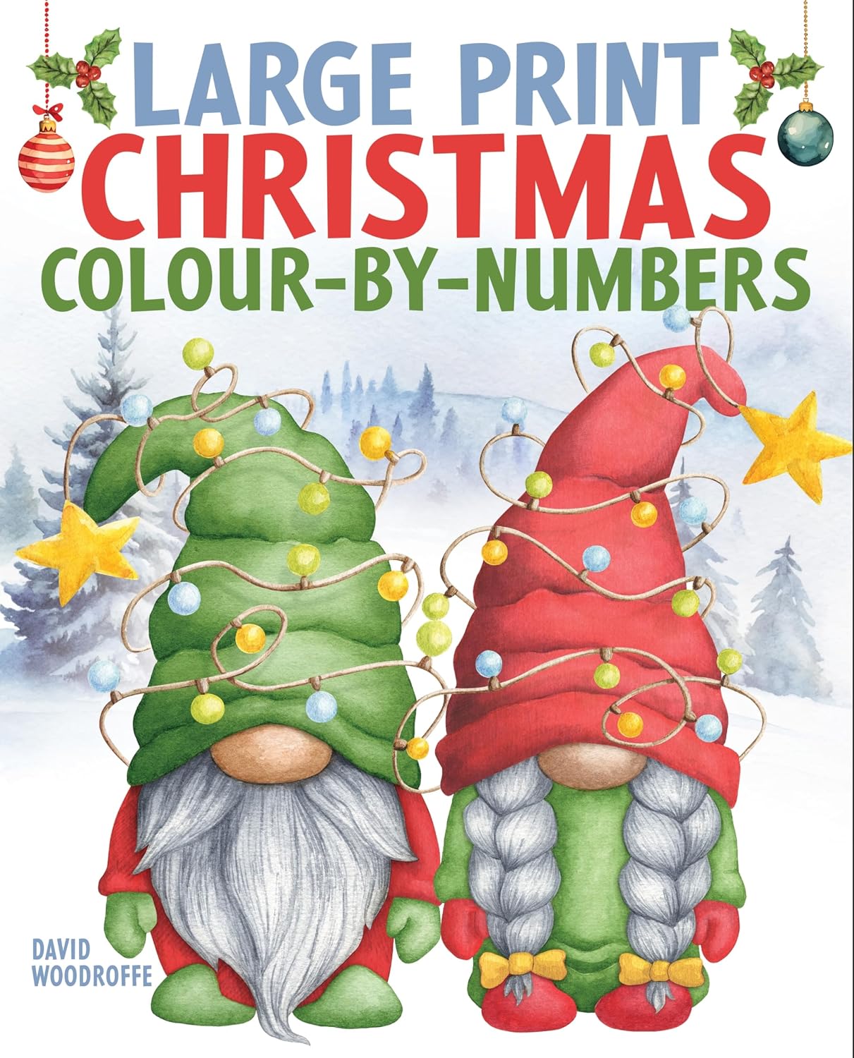 Large Print Christmas Colour-by-numbers