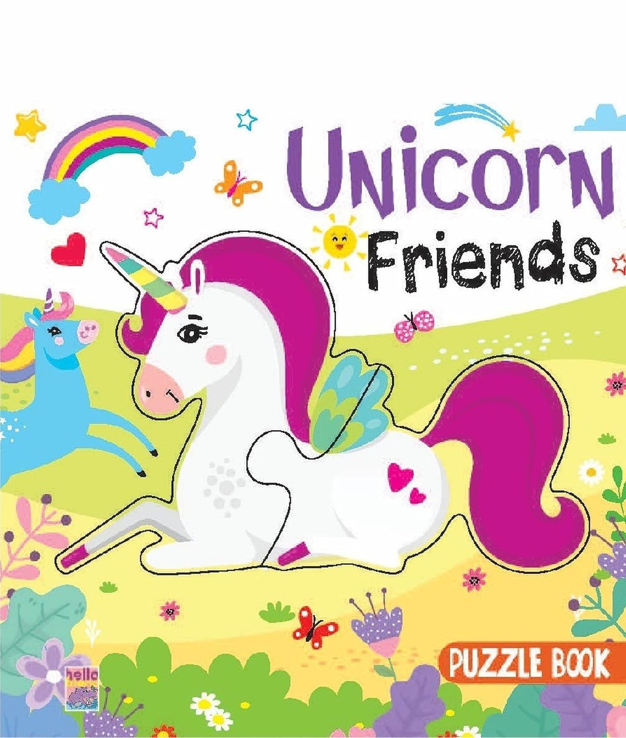 Booktopus Square Puzzle Board Book - Unicorn Friends Learning Puzzle With Easy Grip Pieces - Educational Toys for Kids 4+ Years - Motor Skil: Puzzle Book
