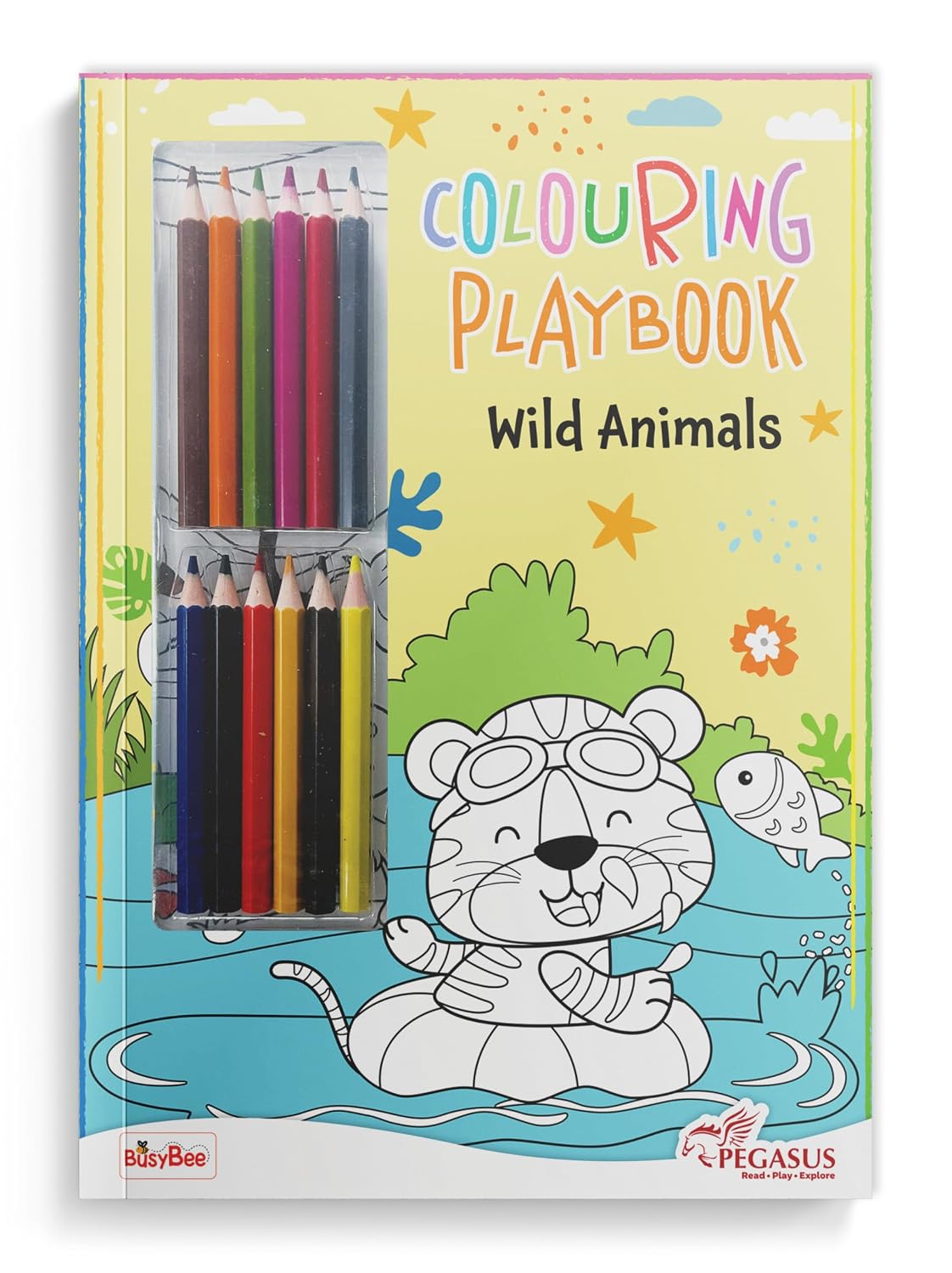 Coloring Play Book: Wild Animals