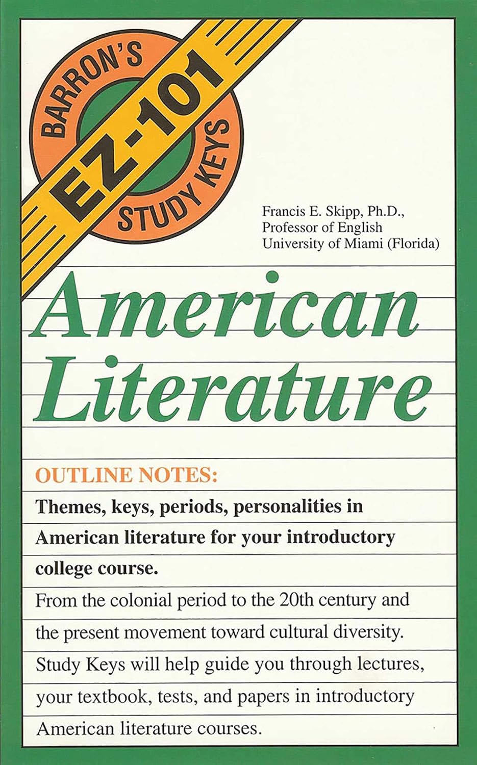 American Literature (EZ-101 Study Keys)