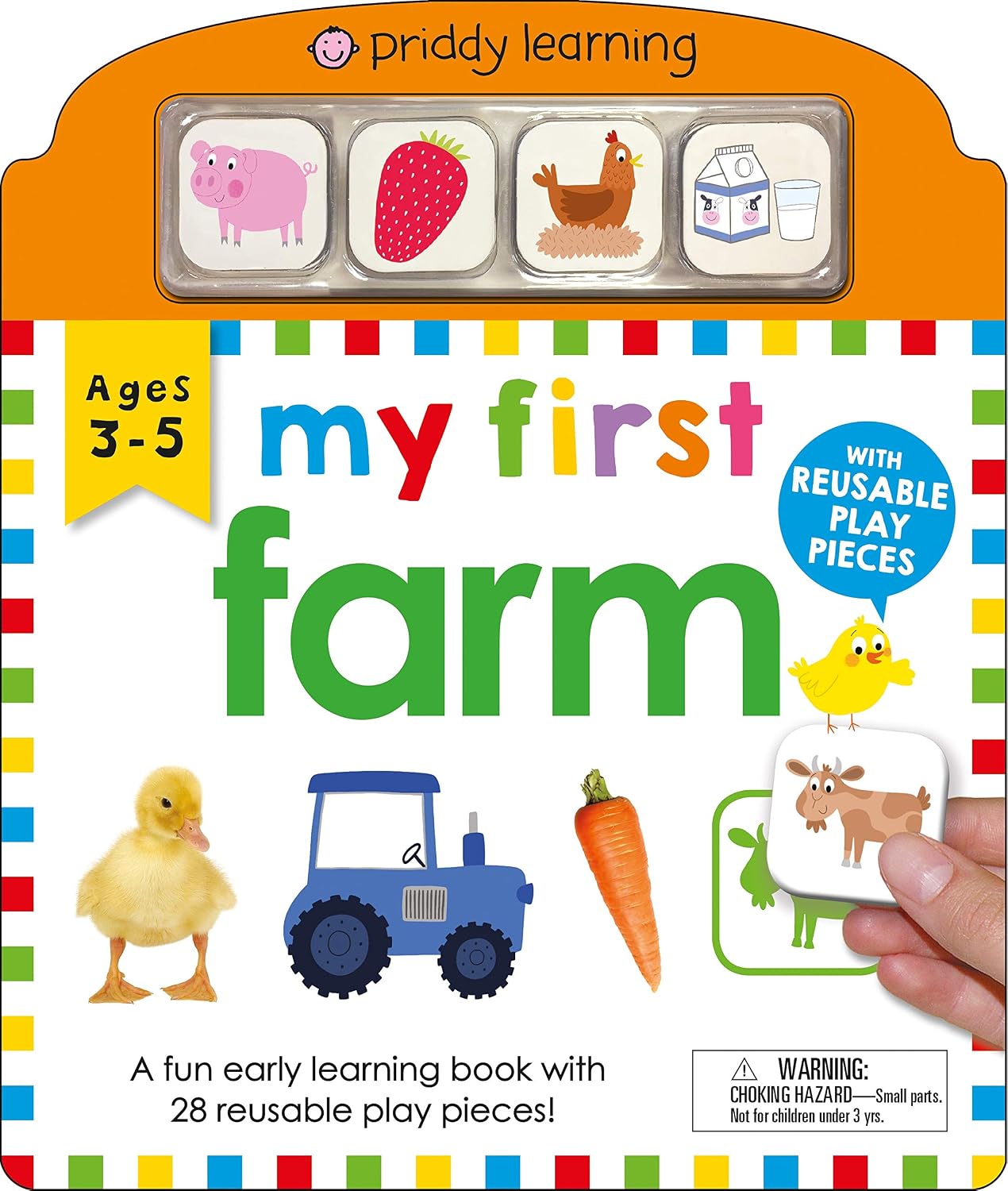 My First Play and Learn: Farm: a Fun Early Learning Book With 28 Reusable Play Pieces