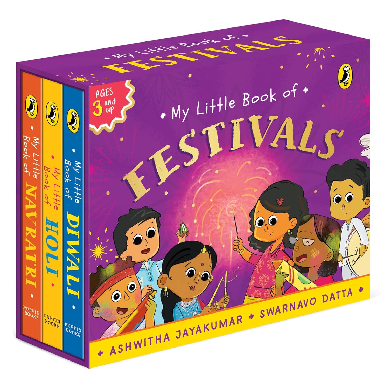 My Little Book of Festivals (boxset) : Illustrated Board Books on the Indian Festivals of Diwali, Holi and Navratri