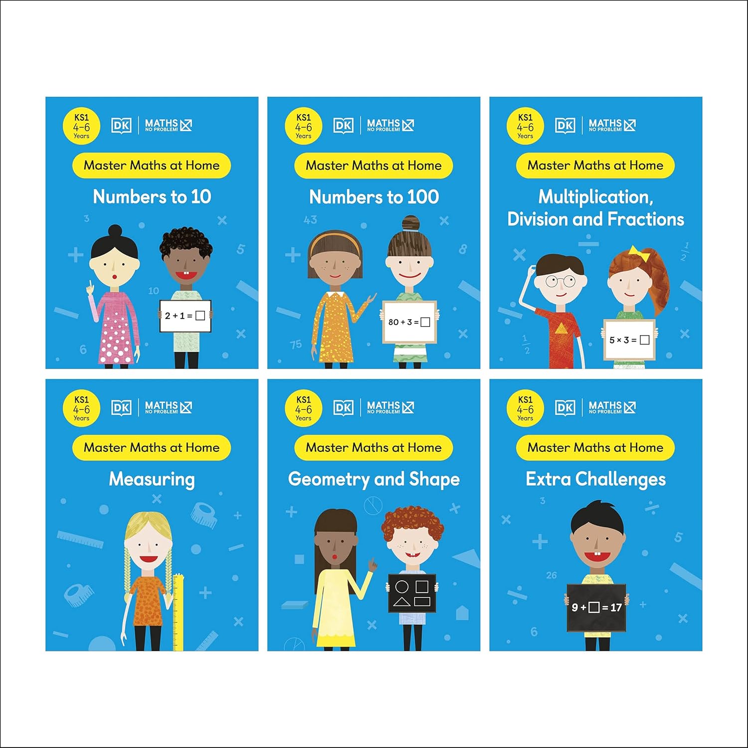 Maths ― No Problem! Collection of 6 Workbooks, Ages 4-6 (key Stage 1)