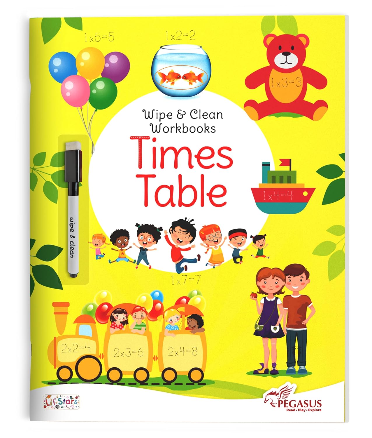 Times Table - Wipe & Clean Workbook With Free Pen