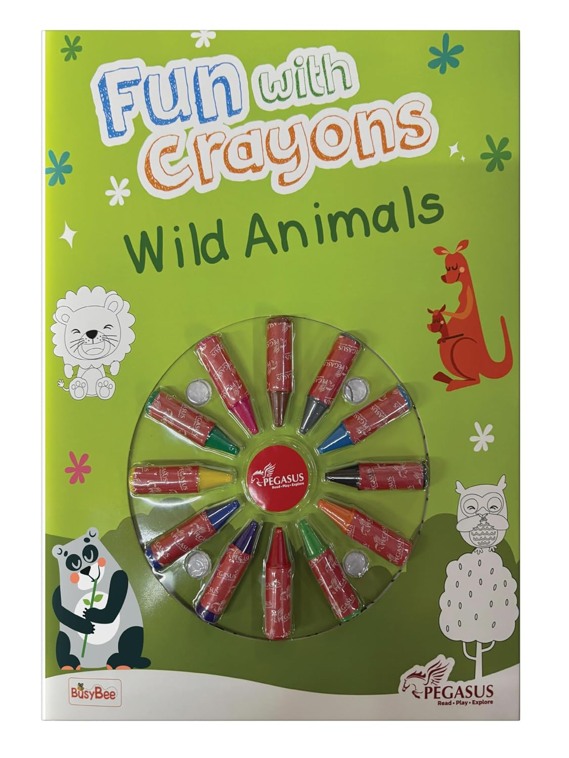 Fun with Crayons: Wild Animals