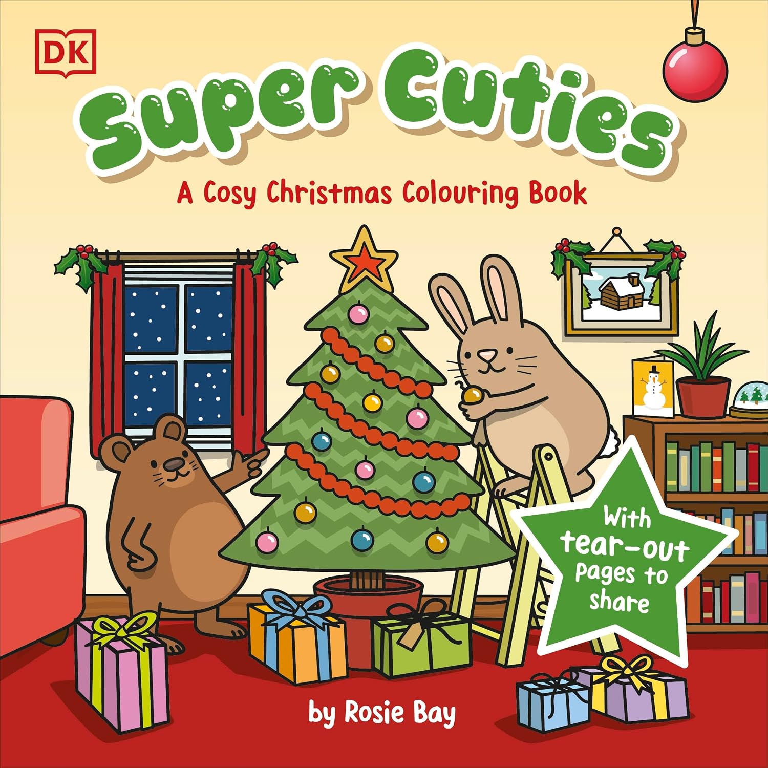 Super Cuties: a Cosy Christmas Colouring Book: With Tear-out Pages to Share