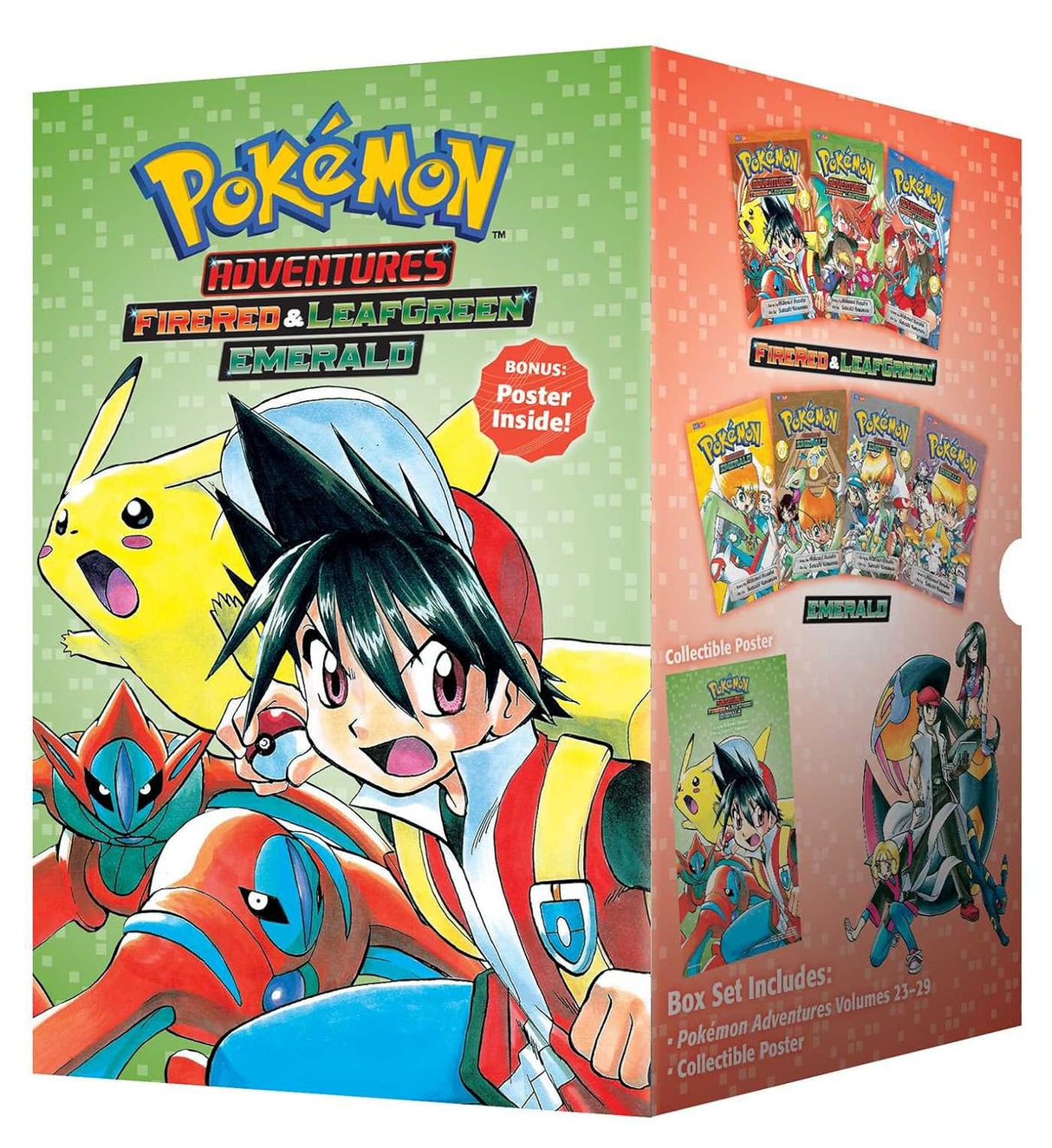 Pokemon Adventures Fire Red & Leaf Green / Emerald Box Set: Vol 23-29