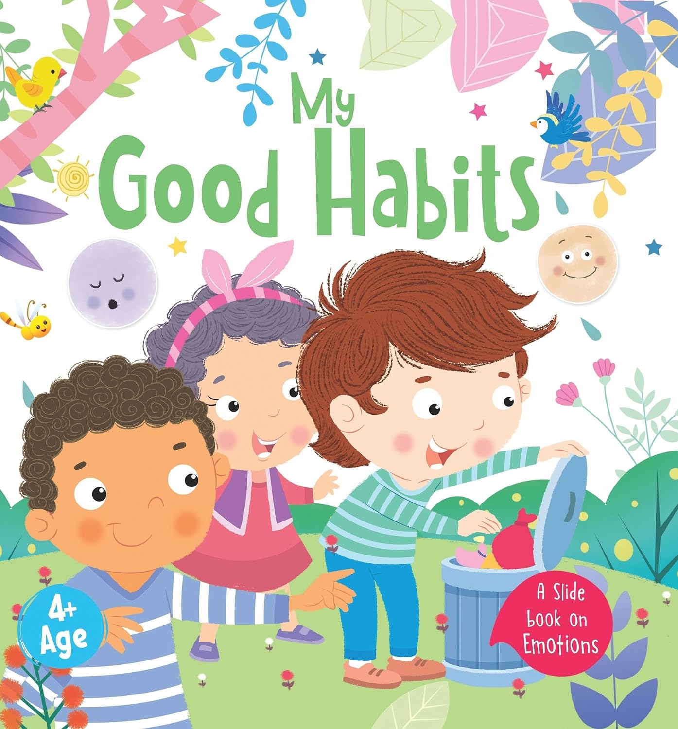 Booktopus Slide and Learn Board Book - My Good Habits Emotional Learning Book - Interactive Books for Kids 4+ Years - Social Skills Dev (slide Board Book)