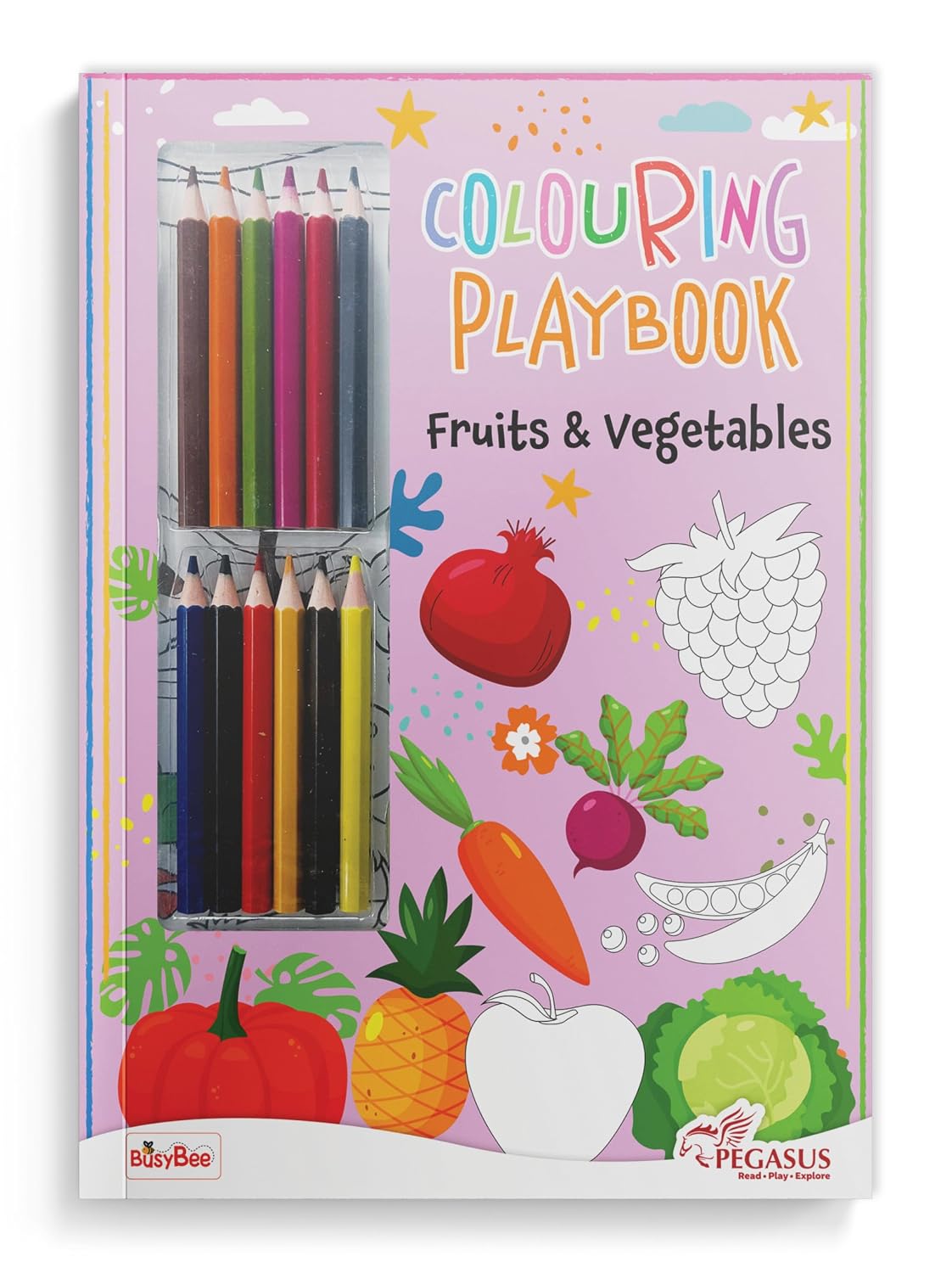 Coloring Play Book: Fruits and Vegetables