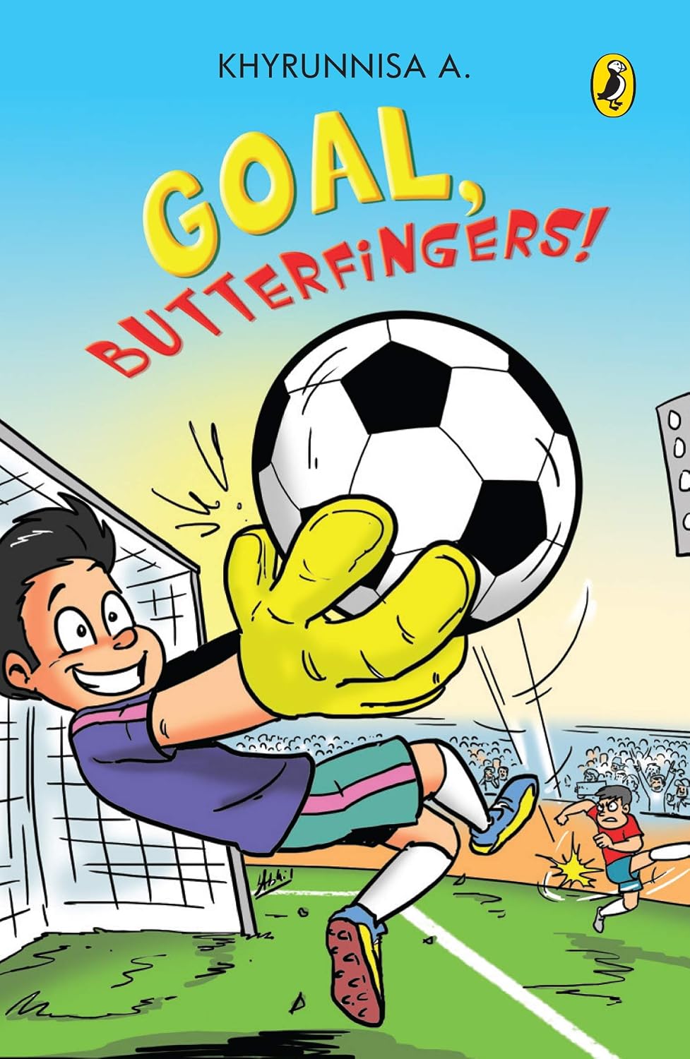 Goal butterfingers!