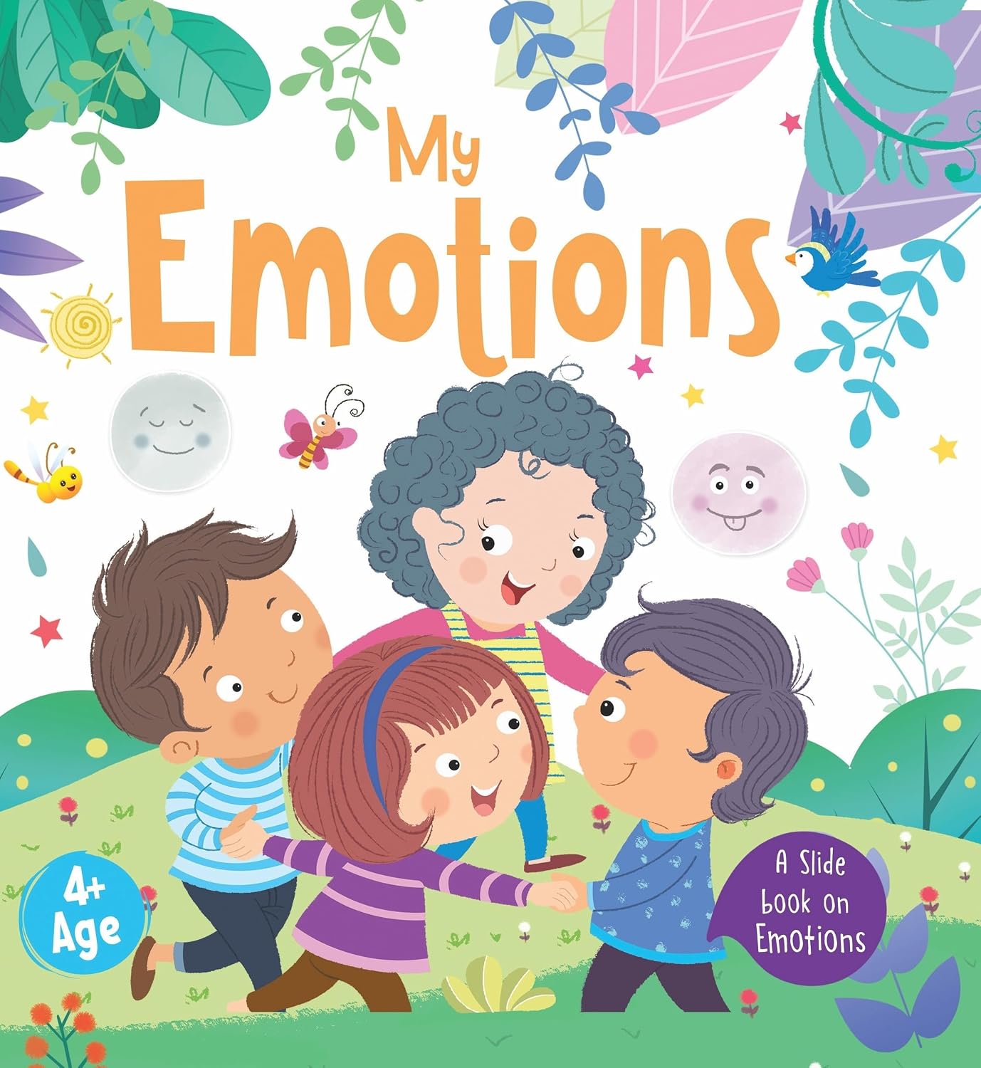 Booktopus Slide and Learn Board Book - My Emotions Emotional Learning Book - Interactive Books for Kids 4+ Years - Social Skills Development (slide Board Book)