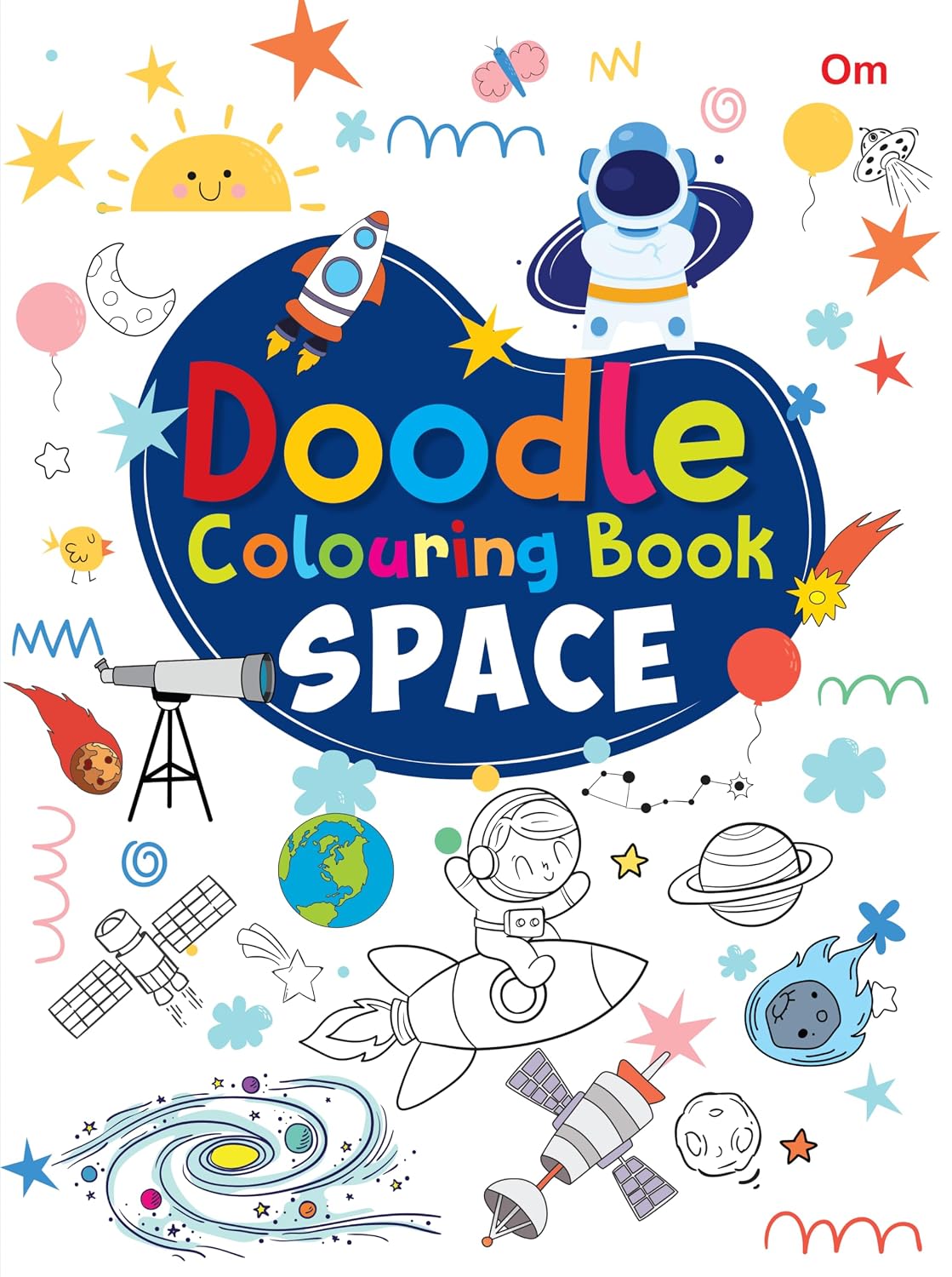 Doodle Colouring Book: Space