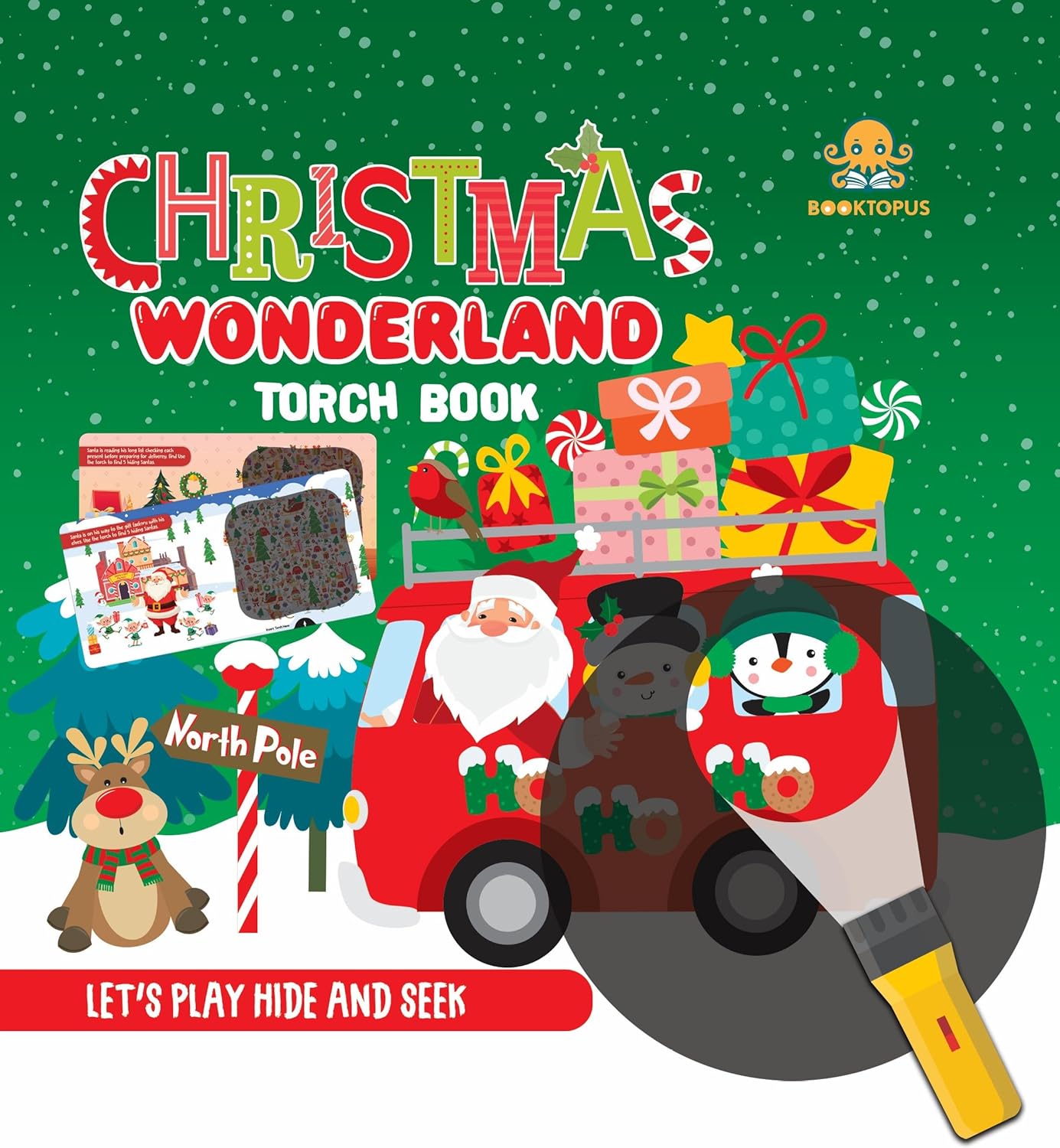 Christmas Wonderland Torch Book - Hide and Seek Picture Book With Torch - Learning Activity Books for Kids 4+ Years
