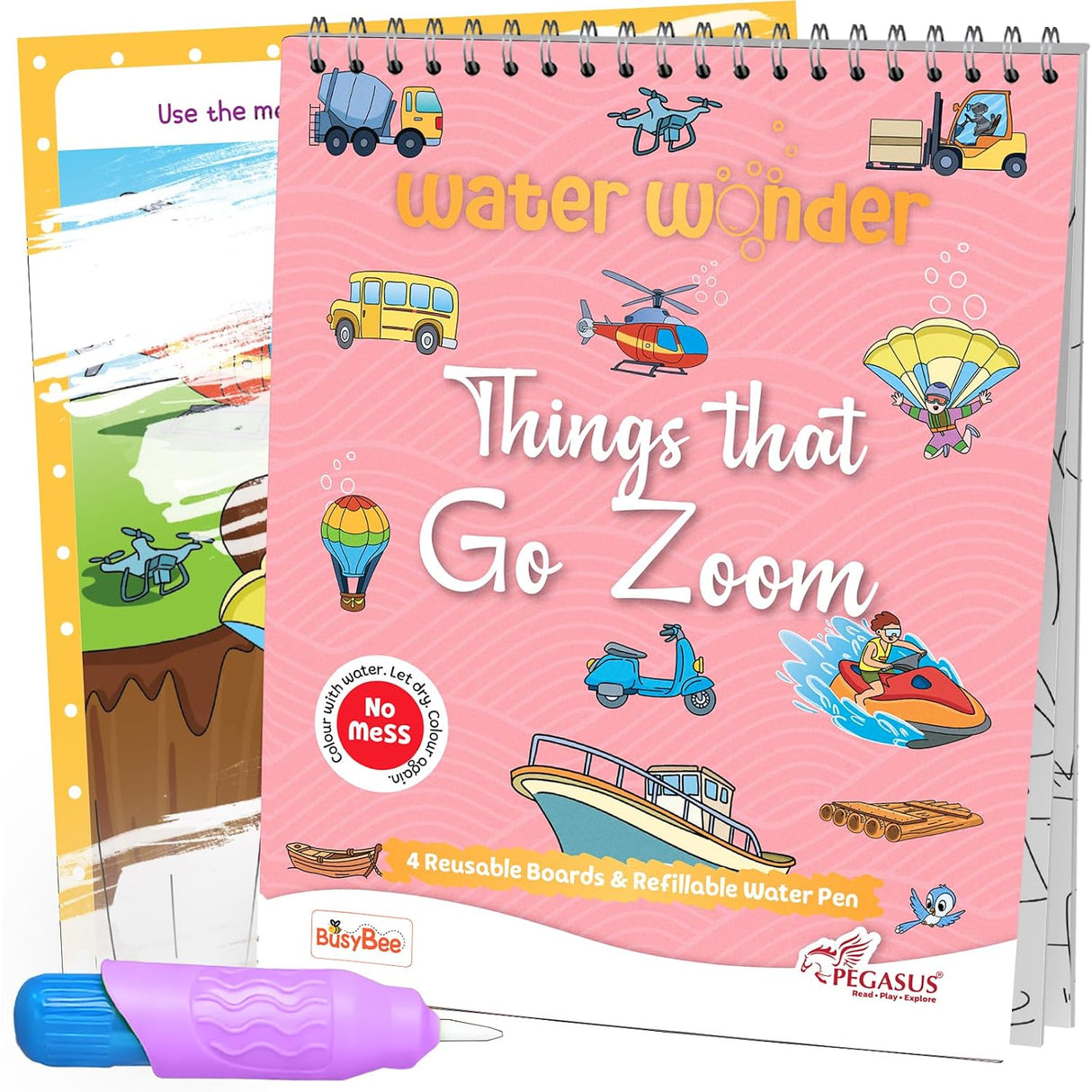 Reusable Magic Water Coloring Book