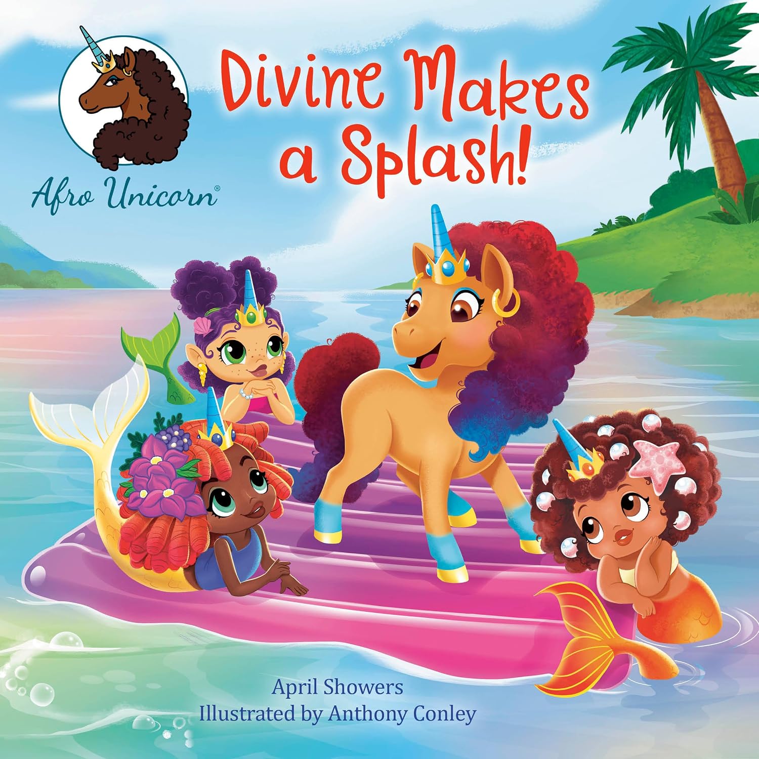 Divine Makes a Splash! (afro Unicorn)