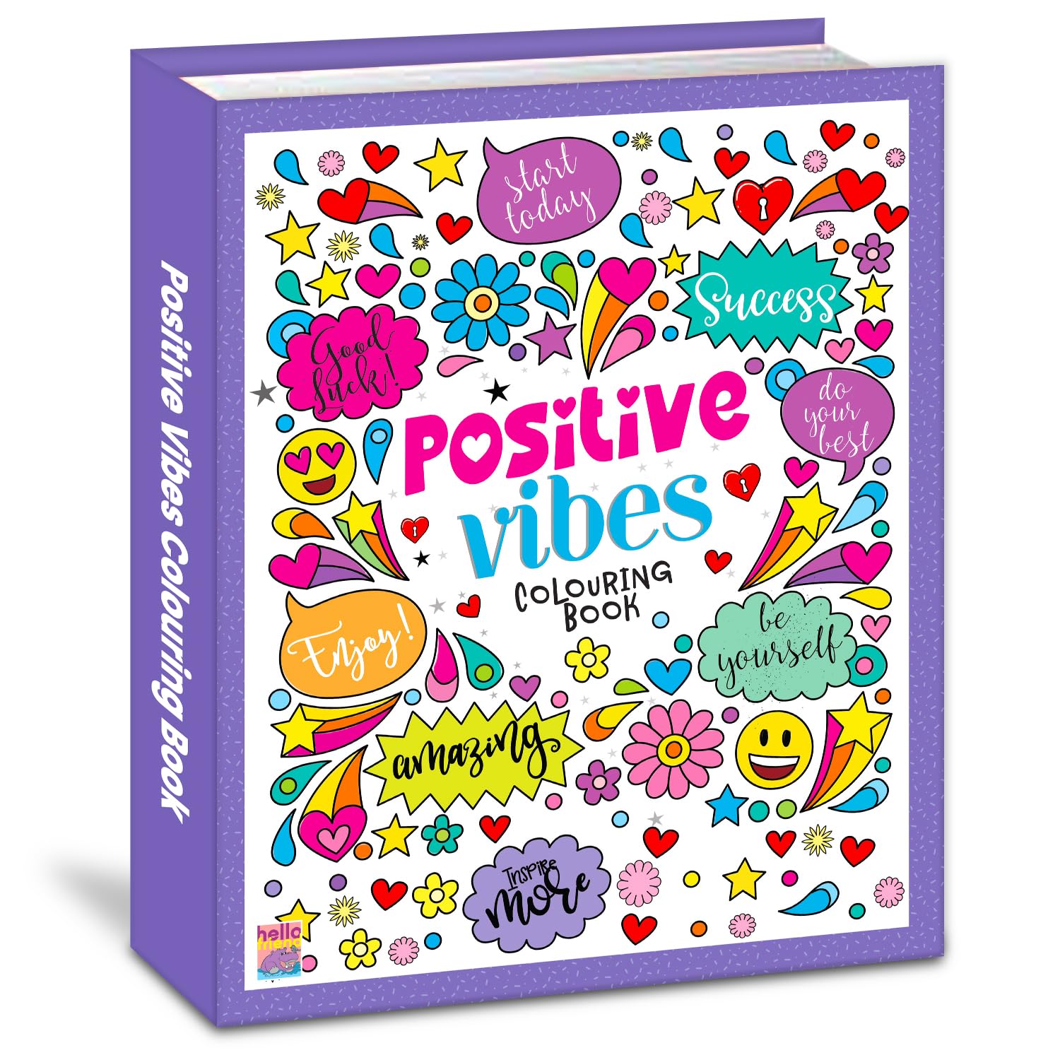 Positive Vibes Motivation Creative Colouring Book