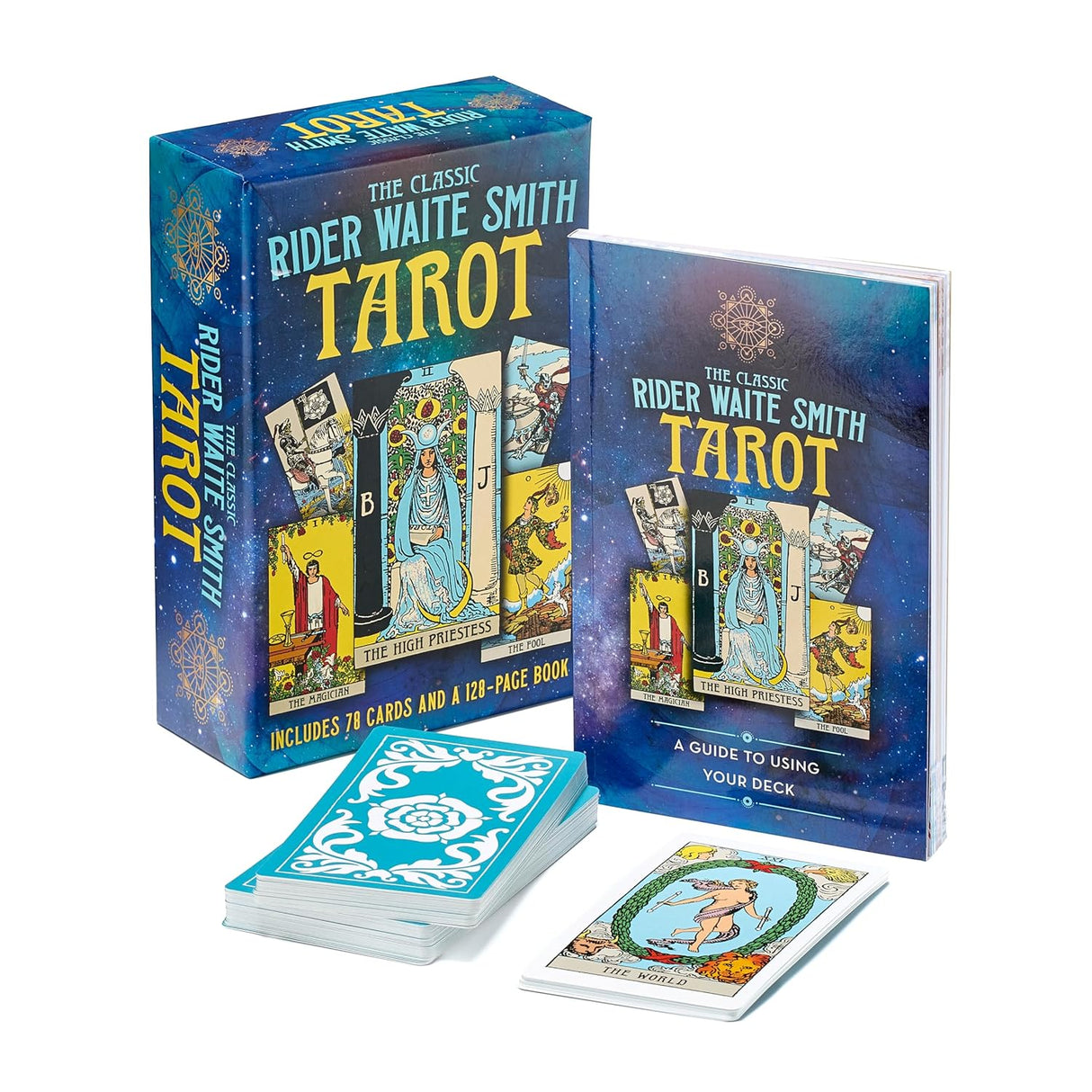 The Classic Rider Waite Smith Tarot Book & Card Deck: Includes 78 Cards and 128-page Book (arcturus Oracle Kits)