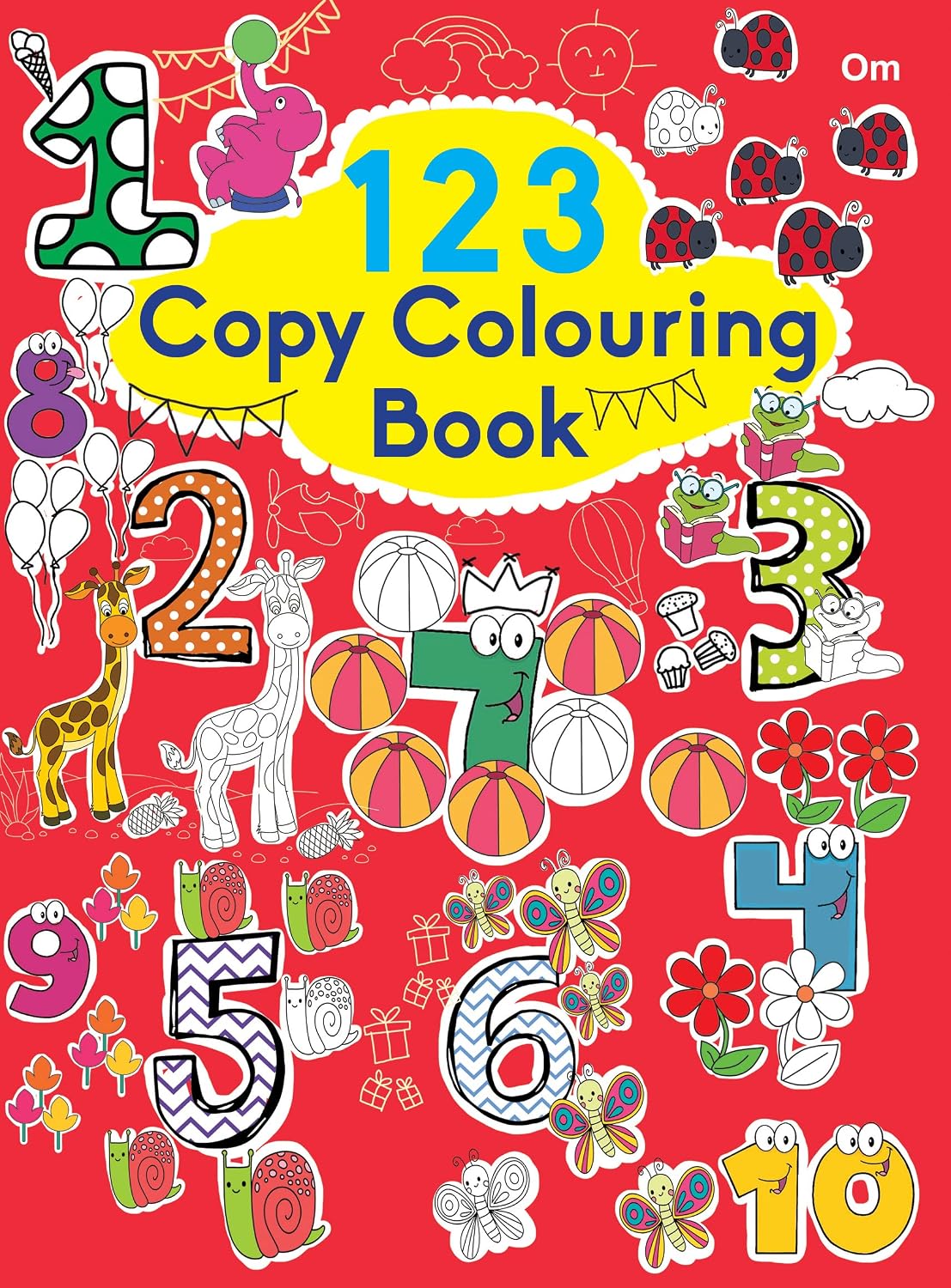 Copy Colouring Book 123