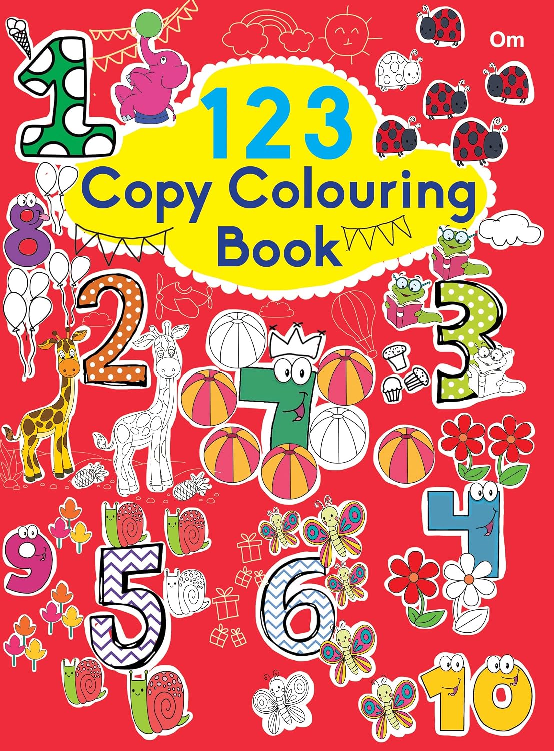 Copy Colouring Book 123
