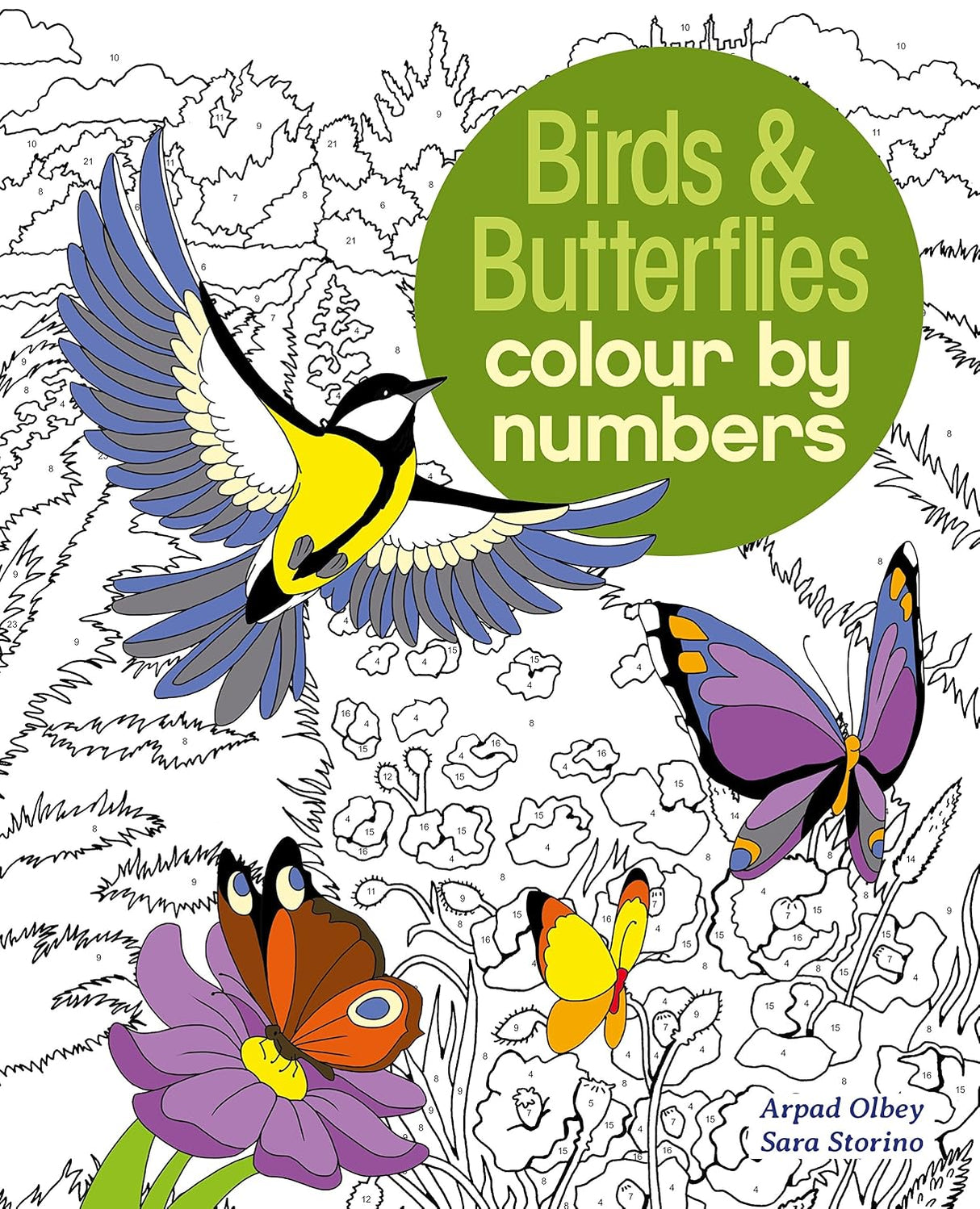 Colour by Numbers Birds & Butterflies