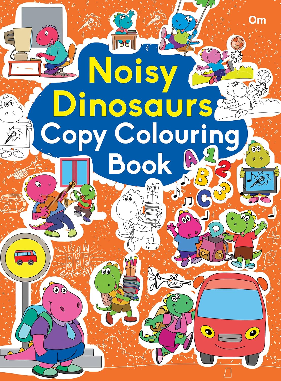 Copy Colouring Book: Noisy Dinosaurs