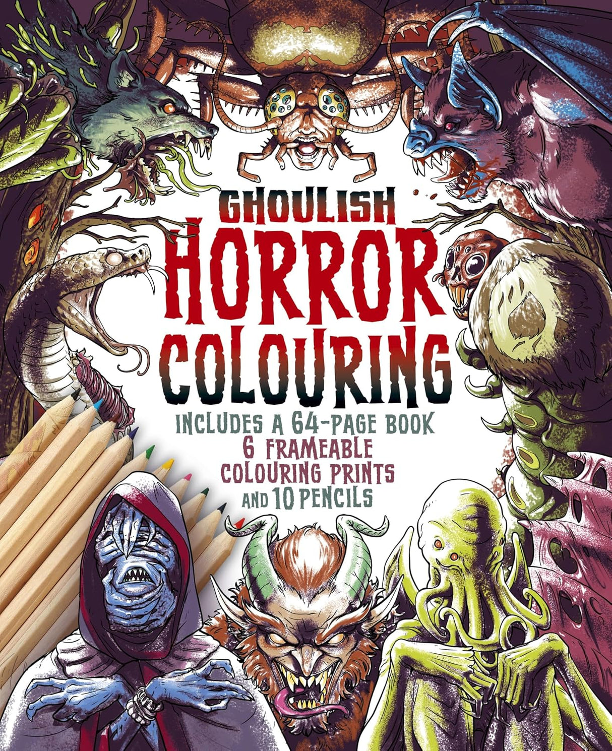Ghoulish Horror Colouring Kit