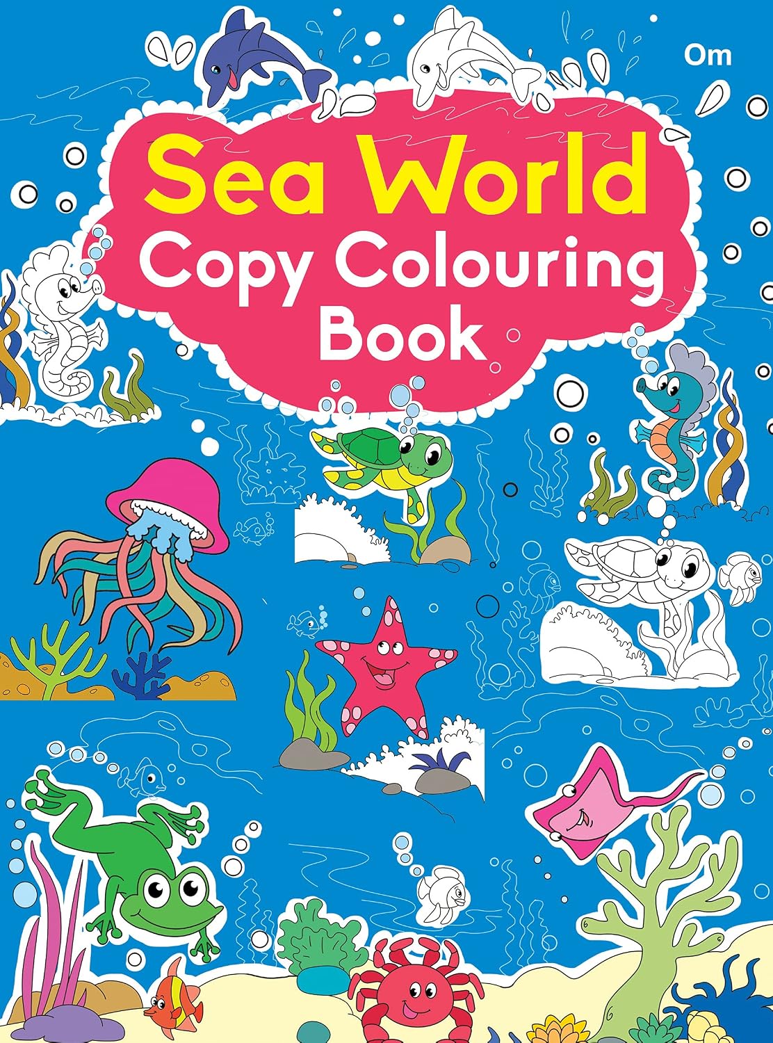 Copy Colouring Book: Sea Animals