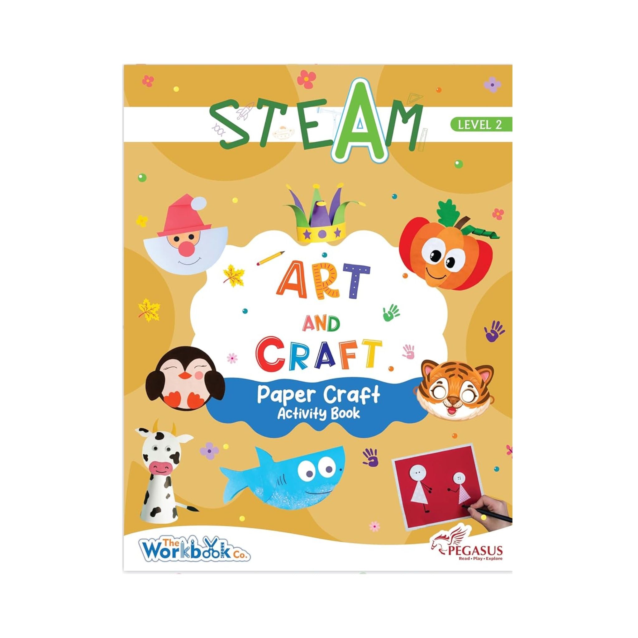 Steam Art and Craft Paper Craft Acitivity Book-level 2 for 4+