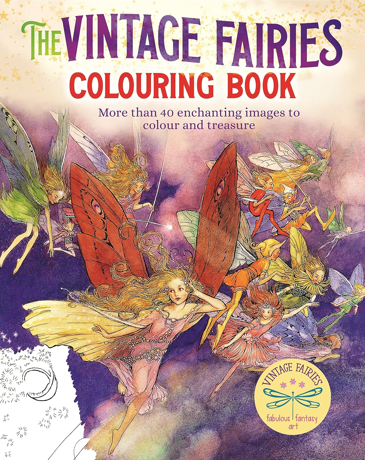 The Vintage Fairies Colouring Book