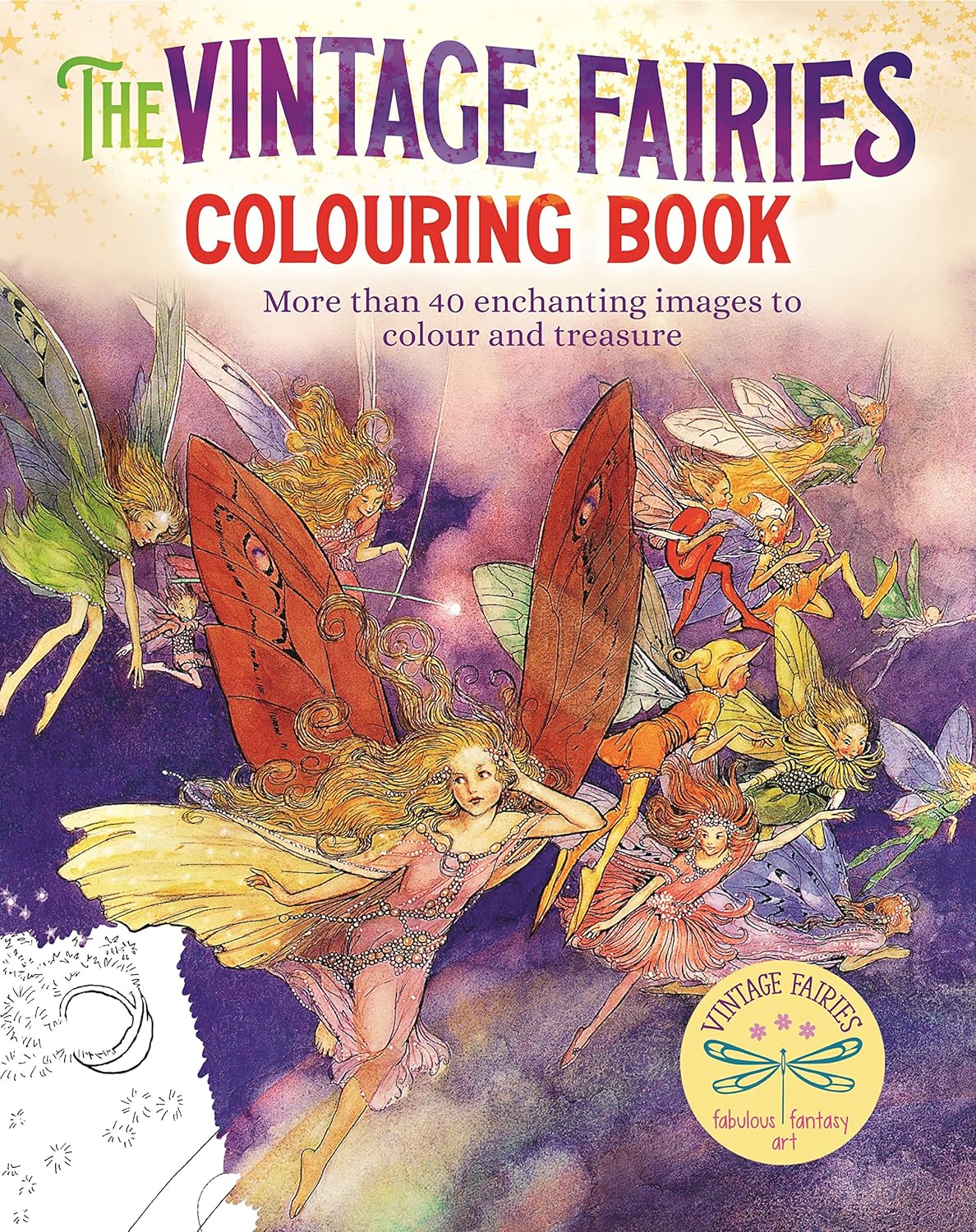 The Vintage Fairies Colouring Book